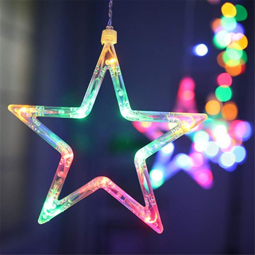 LED Stars Curtain String Lights- 12| Window Curtain Hanging Light