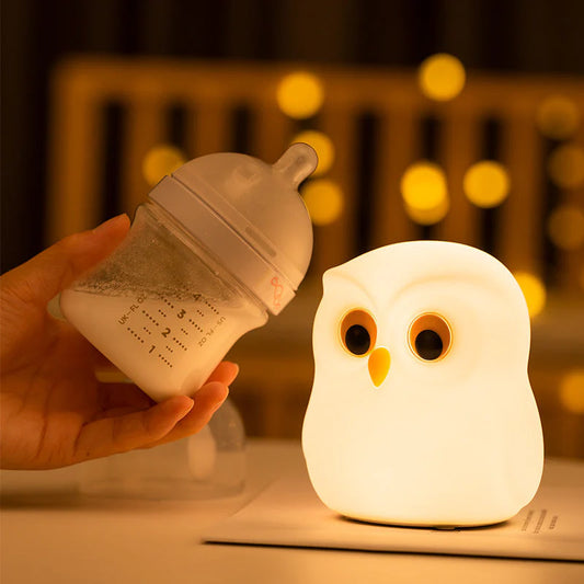 Owl Night Lamp | USB Rechargeable | Mod Lamp Cute Night Lights | Bedroom Lamp for Kids | Home Decore |Gifts Return Gifts and Party Decoration