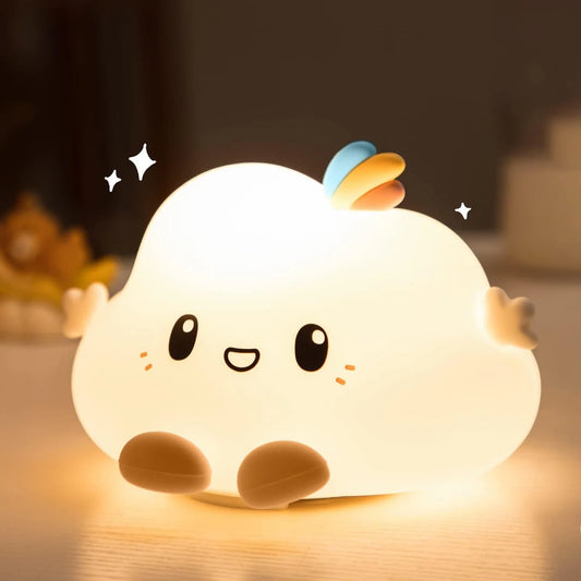 Cloud Rechargeable LED Night Lamp | USB Rechargeable | Mod Lamp Cute Night Lights | Bedroom Lamp for Kids | Home Decore |Gifts Return Gifts and Party Decoration