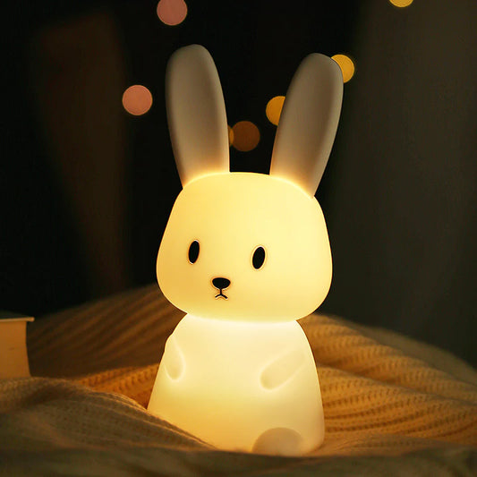 Sitting Bunny Night Light | USB Rechargeable | Mod Lamp Cute Night Lights | Bedroom Lamp for Kids | Home Decore |Gifts Return Gifts and Party Decoration