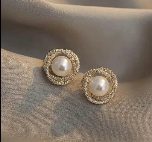 Earring Earrings For Women Girls | Light Weight Pearl Korean Earring | Western Fashion Earring | Light Weight Shiny Party | Casual Trendy Stylish Fancy for Women for Girls Korean Jewellery