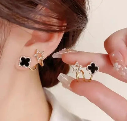 Set of 2 Elegant Korean Stud Earrings