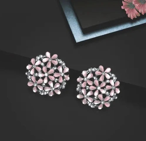 Elegant Cubic Zirconia Stud Earrings