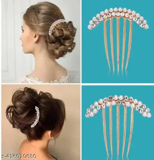 Girls Hair Accessories 1Pcs Pearl French Clips For Hair