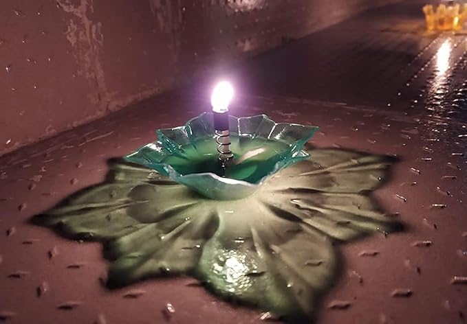 Glow Flow Reflective Shadow Diya Set for Diwali ( Pack of 6 )