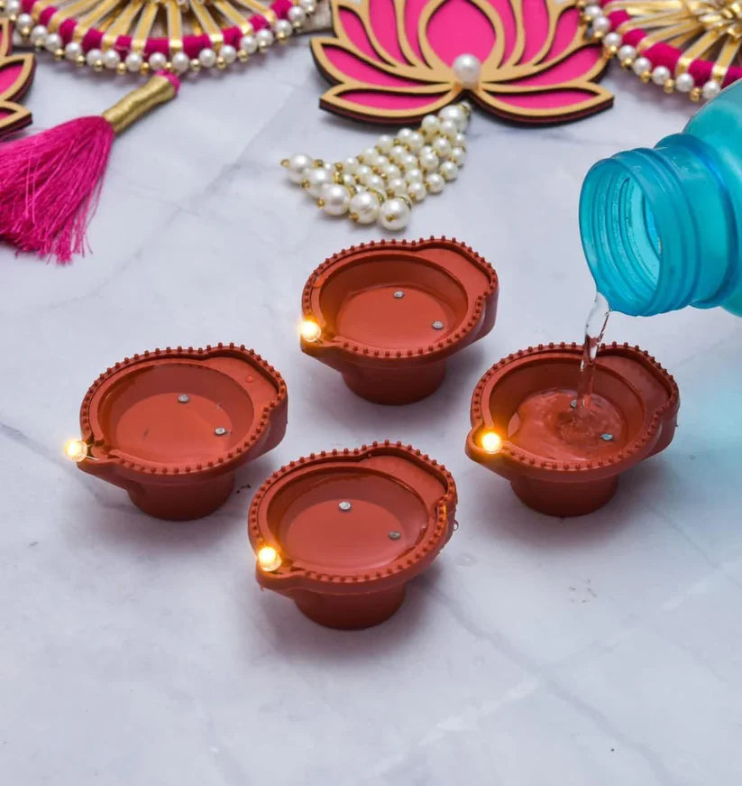 GlowFlow LED Water-Sensor Diya