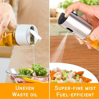 Oil Sprayer- Olive Oil Sprayer for Cooking | Spray Bottle for Oil Versatile Glass Spray Olive Oil Bottle Vinegar Bottle | Glass Bottle for Cooking Baking,Roasting,Grilling