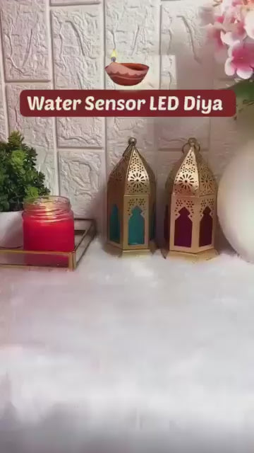 GlowFlow LED Water-Sensor Diya