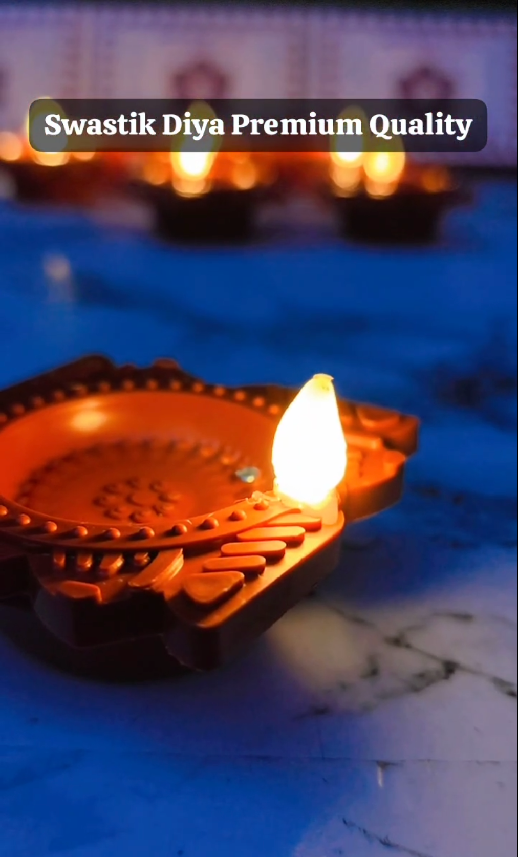 Glow Flow Swastik Diya Premium Quality